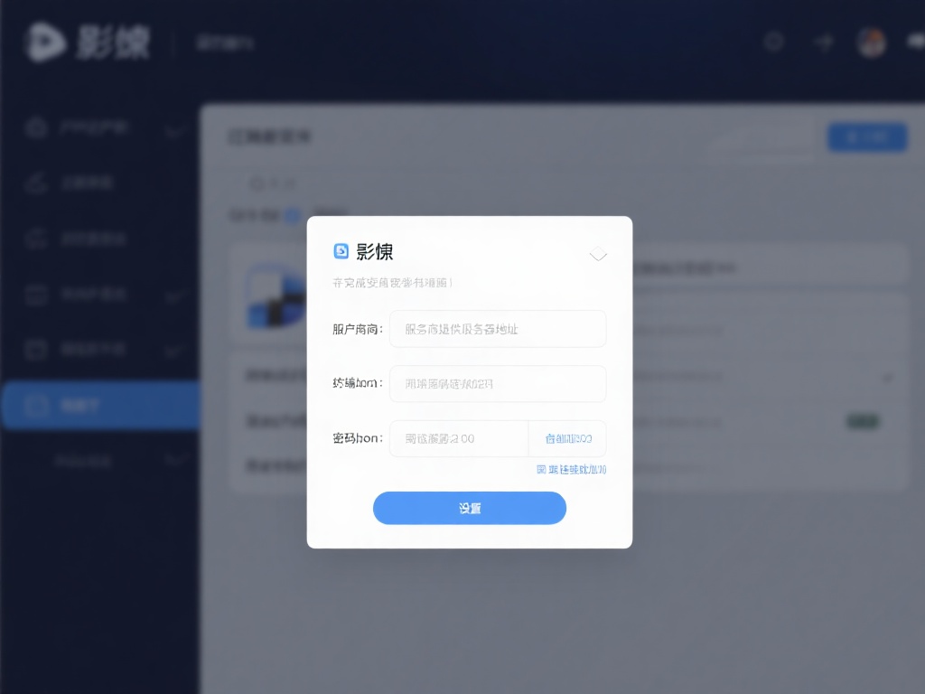 在完成安装后，打开影梭客户端，进入设置界面。在这一
